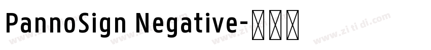 PannoSign Negative字体转换